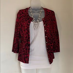 White House Black Market Quarter Sleeve Cardigan